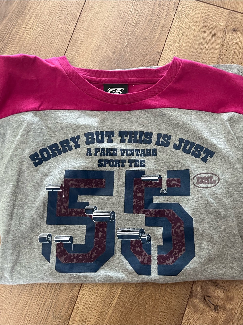 DSL 55 Graphic Tee - Women’s Gray and Pink Rare Vintage Item - Diesel Spinoff